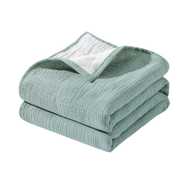 Ultra-Soft Reversible Muslin Throw Blanket Stornfield