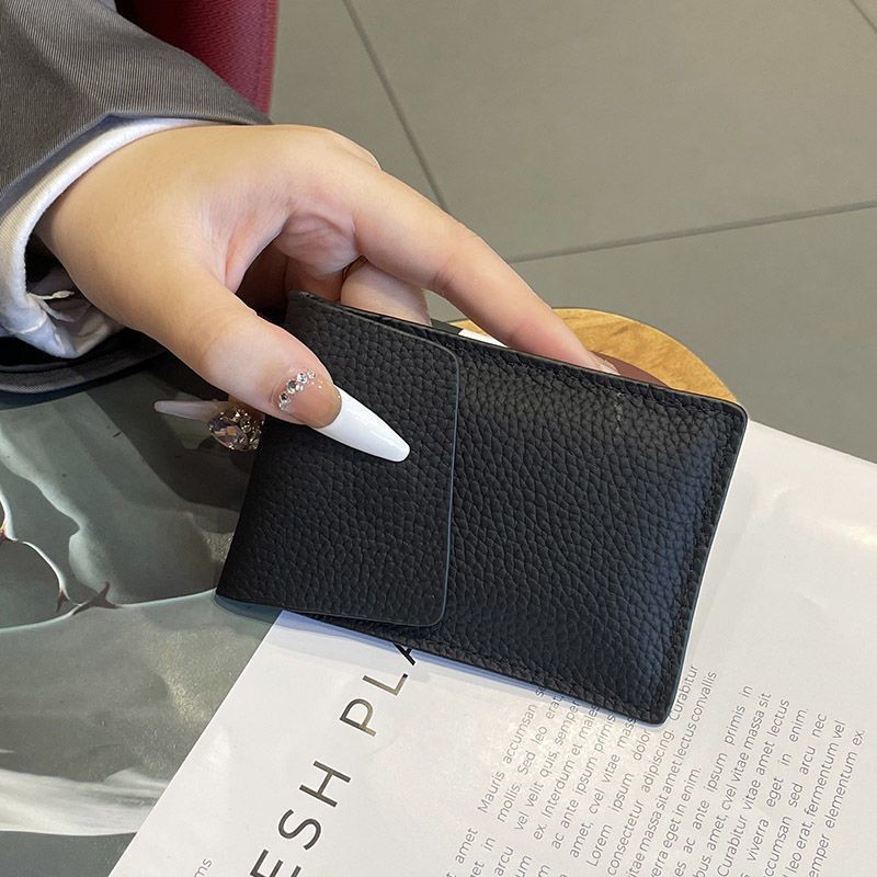Premium Textured Leather Card Holder Stornfield