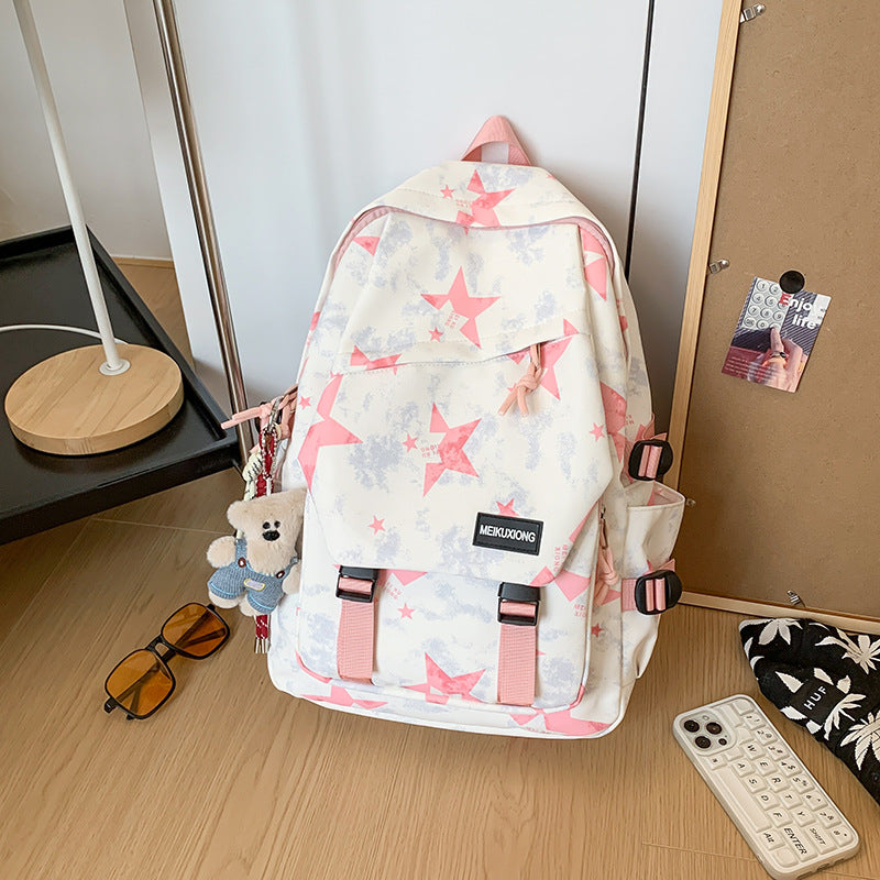 Fun Star-Patterned Backpack Stornfield