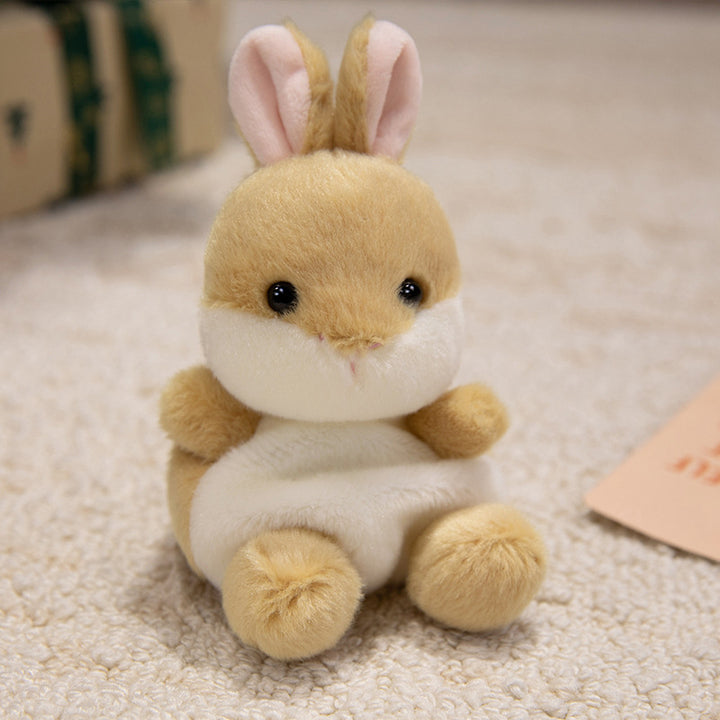Mini Plush Otter Bag Charm with Metal Key Ring and Ultra-Soft Faux Fur Stornfield