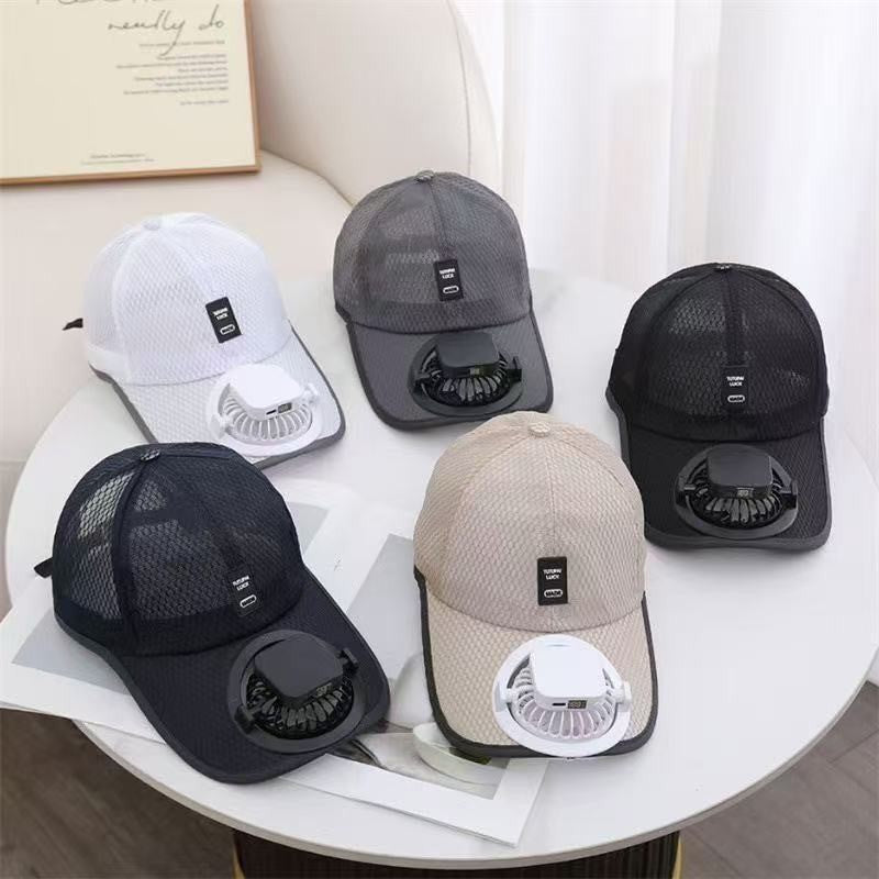 Solar-powered Fan Cap with integrated fan and breathable mesh Stornfield