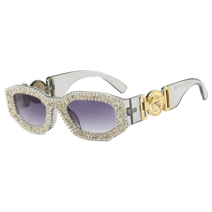 Women's extravagantly designed sunglasses with rhinestone-studded frame Stornfield