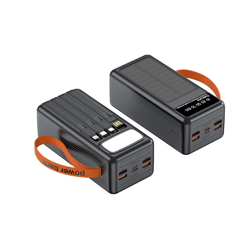 Multifunctional Solar Power Bank with Digital Charging Display Stornfield