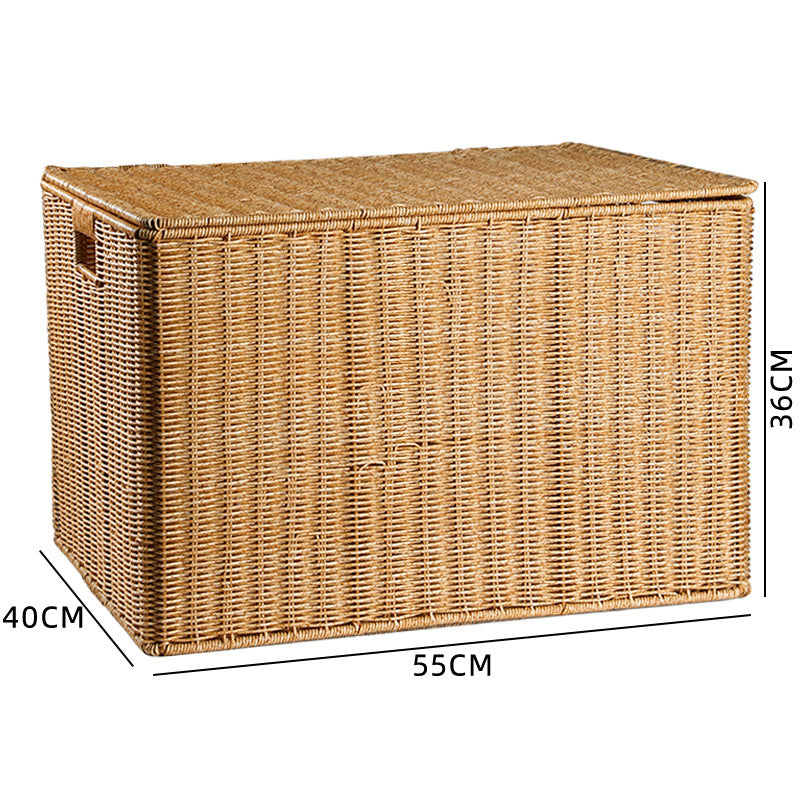 Handcrafted Rectangular Wicker Storage Box Stornfield