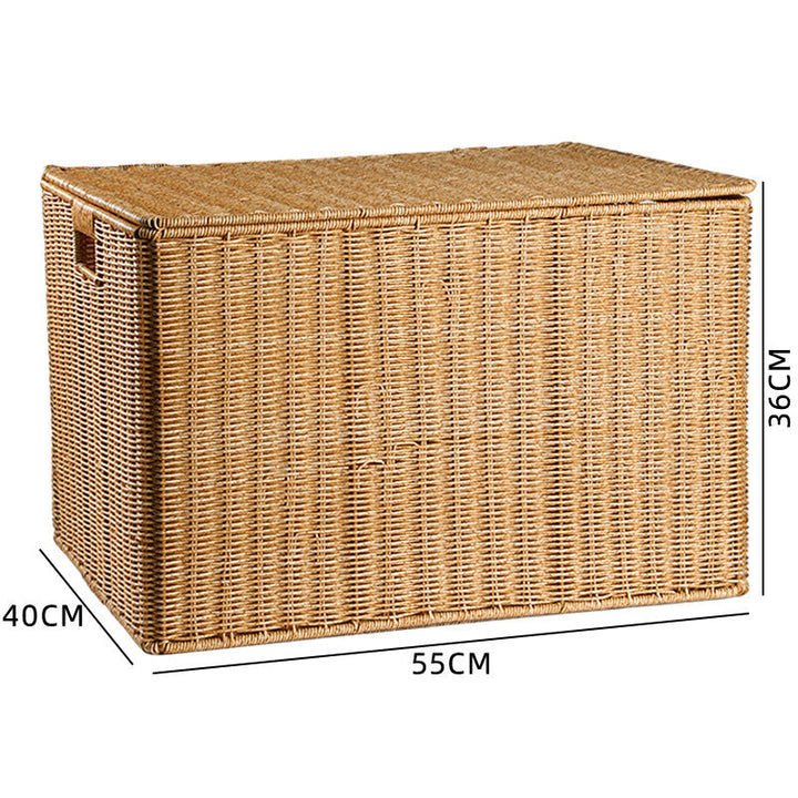 Handcrafted Rectangular Wicker Storage Box Stornfield