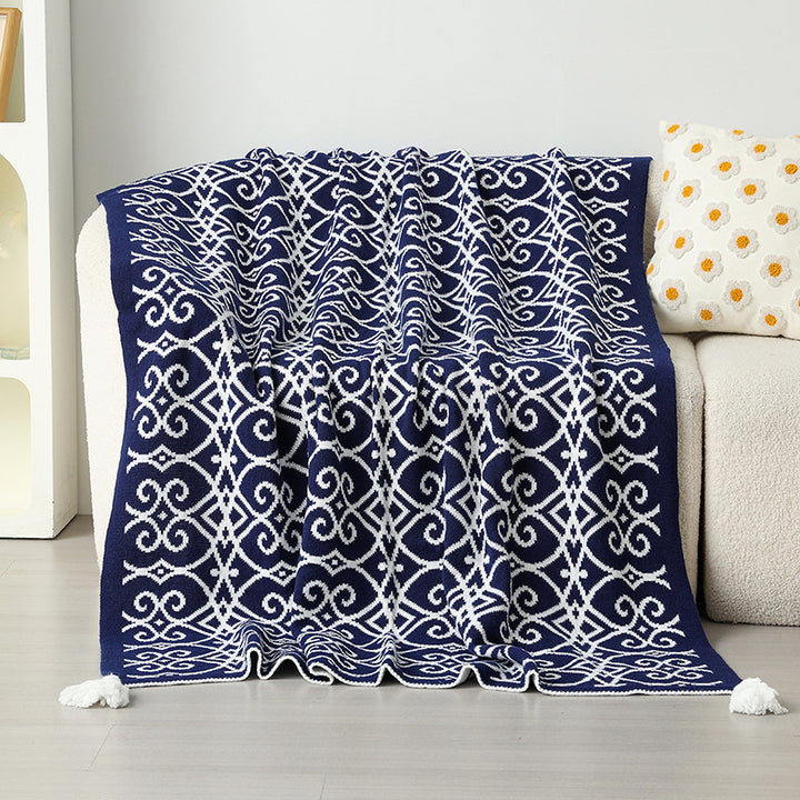 Patterned Accent Throw Blanket