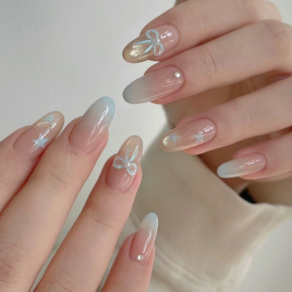 Star-Patterned Elegant Press-On Nail Set Stornfield