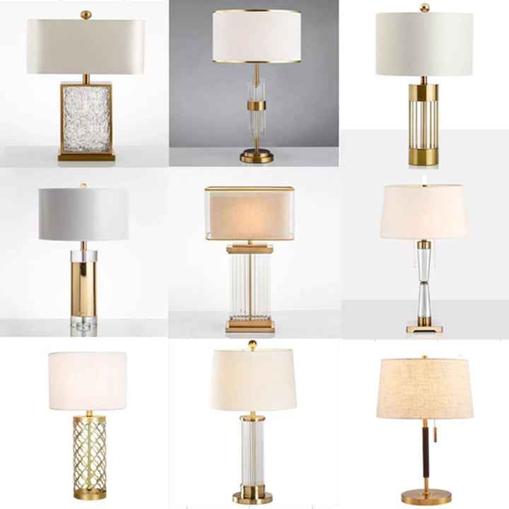 Elegant Contemporary Table Lamp with Crystal Accents
