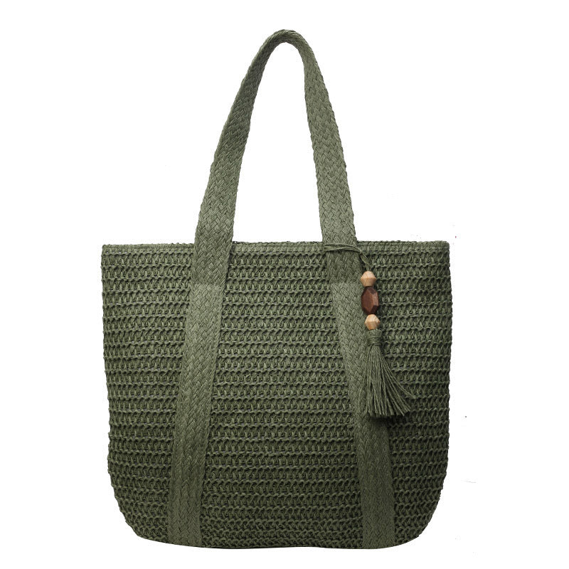 Macrame Tote with Woven Design Stornfield
