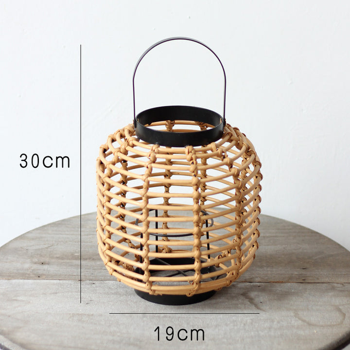 Handcrafted rattan lamp Stornfield