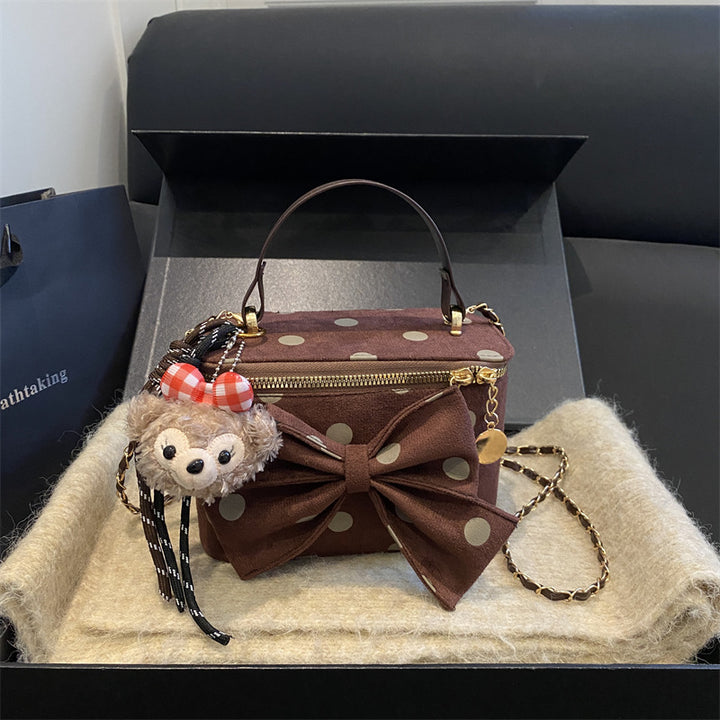 Playful Bow-Accent Mini Handbag