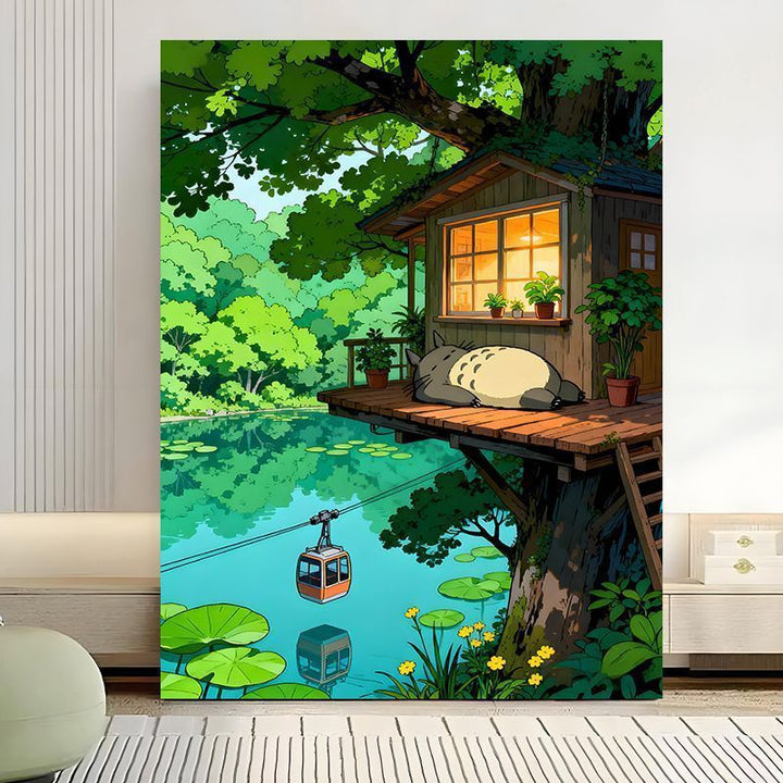 Enchanted Forest Scene Canvas Art Print Stornfield