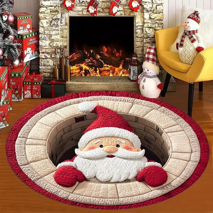 3D Effect Puppy-Themed Plush Floor Mat