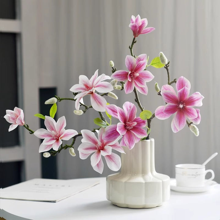 Lifelike Magnolia Flower Arrangement