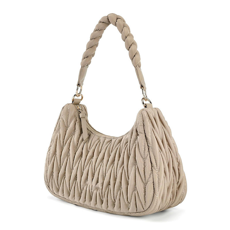 Fashionable shoulder bag with braided shoulder strap Stornfield