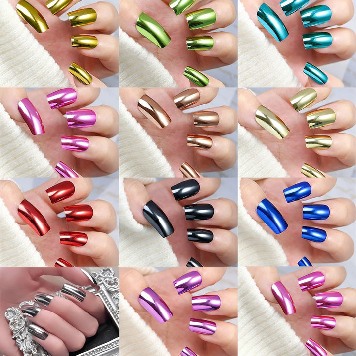 Metallic Polish Press-On Nail Set Stornfield
