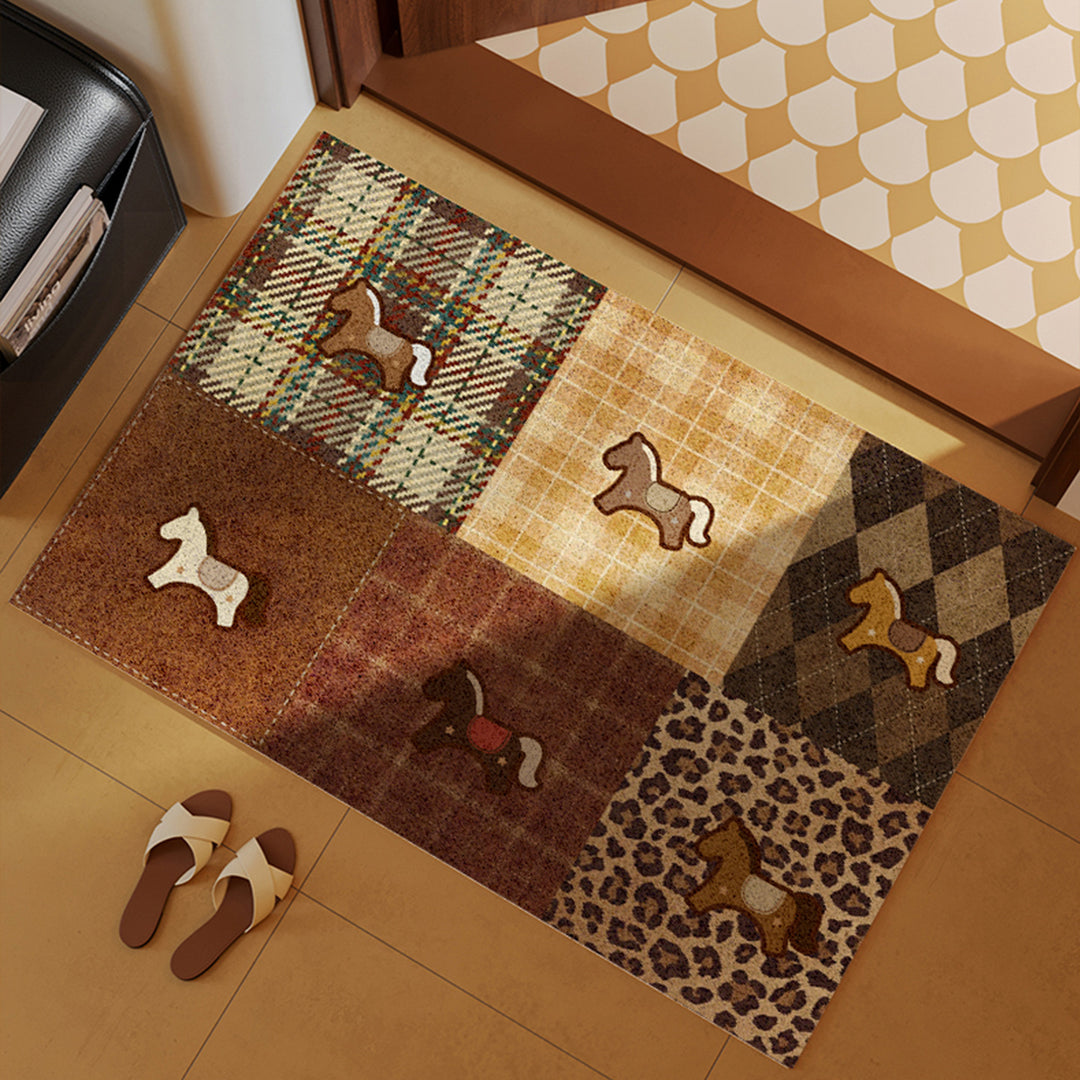 Cartoon Dog-Themed Entryway Mat