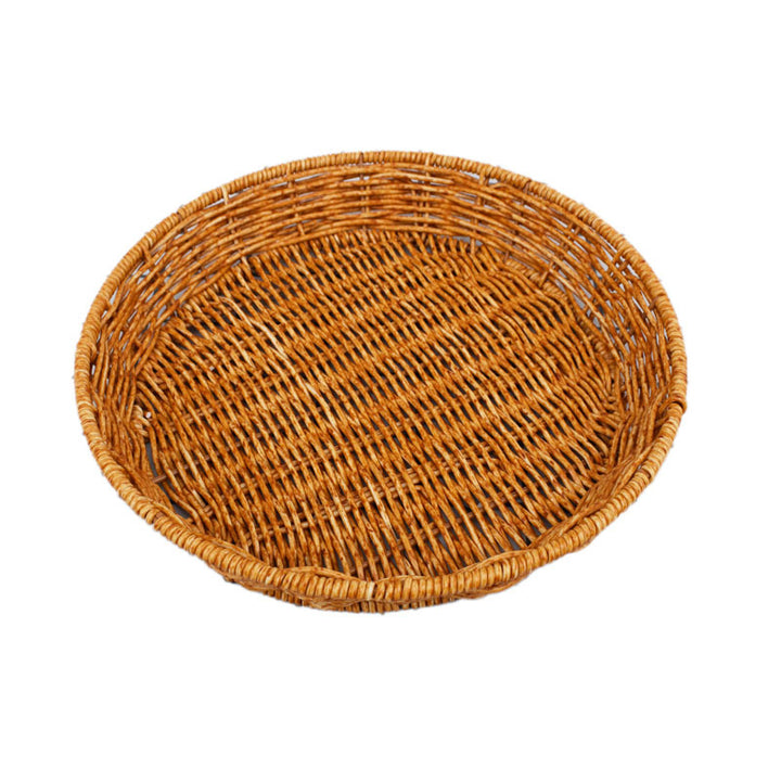 Leaf-Shaped Woven Serving Platter Stornfield
