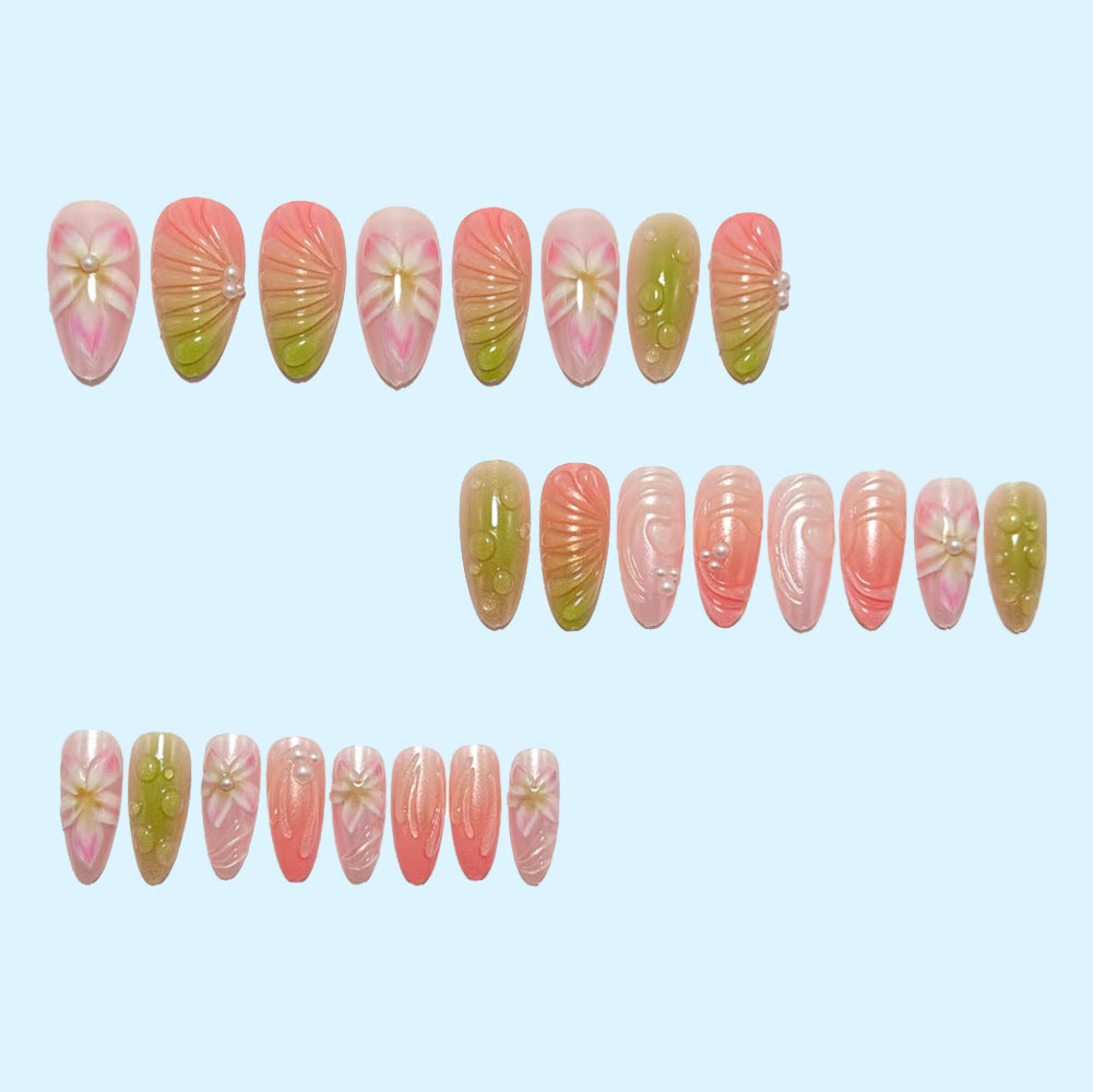 Artificia Nails with Floral 3D Design Stornfield