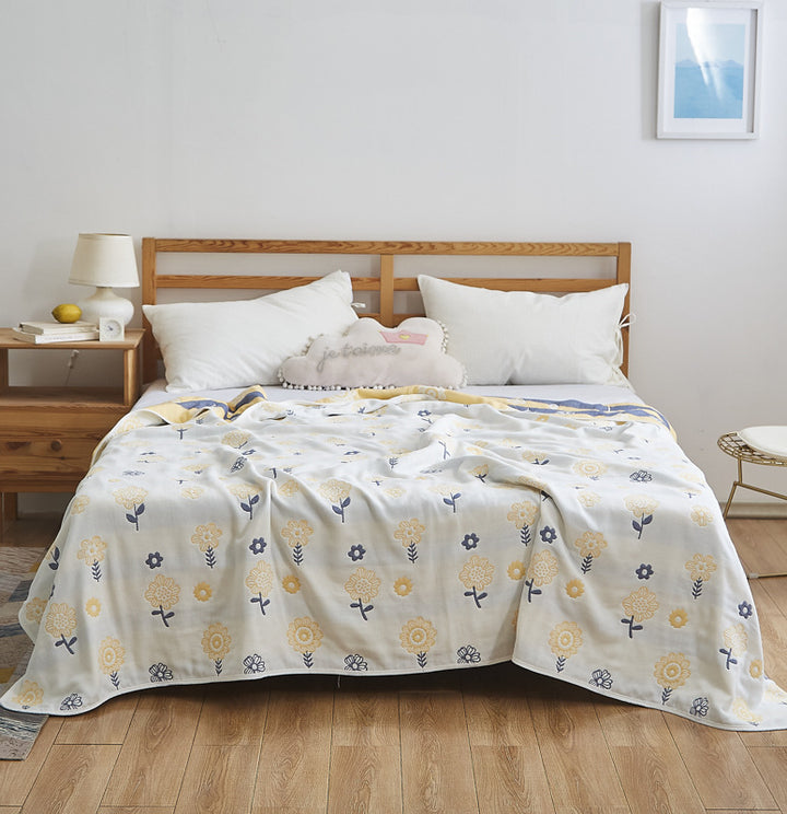 Women Elegant Blanket with Subtle Leaf Pattern Stornfield