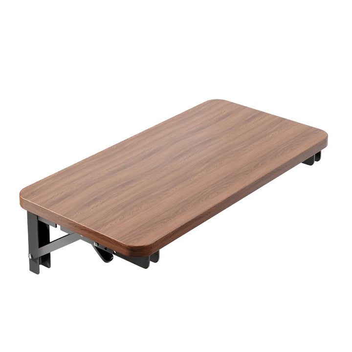 Foldable Bedside Mount Shelf Table with Space-Saving Retractable Bracket
