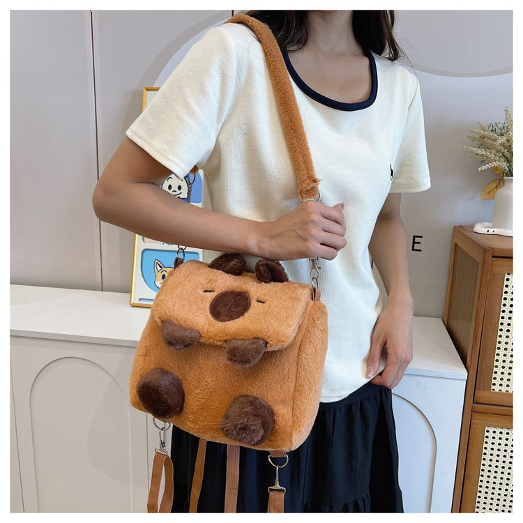 Plush Backpack In Pig Design Stornfield