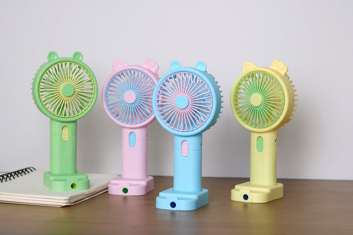 Unisex Portable Handheld Fan with Creative Cat Ears Design Stornfield