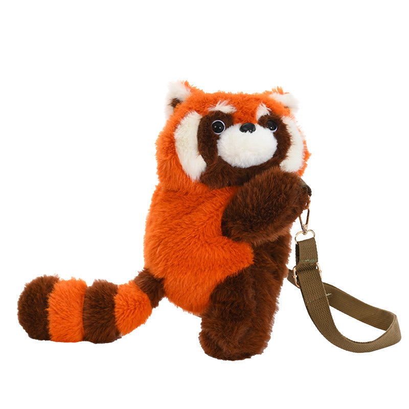 Plush Shoulder Bag with Cute Red Fox Design Stornfield
