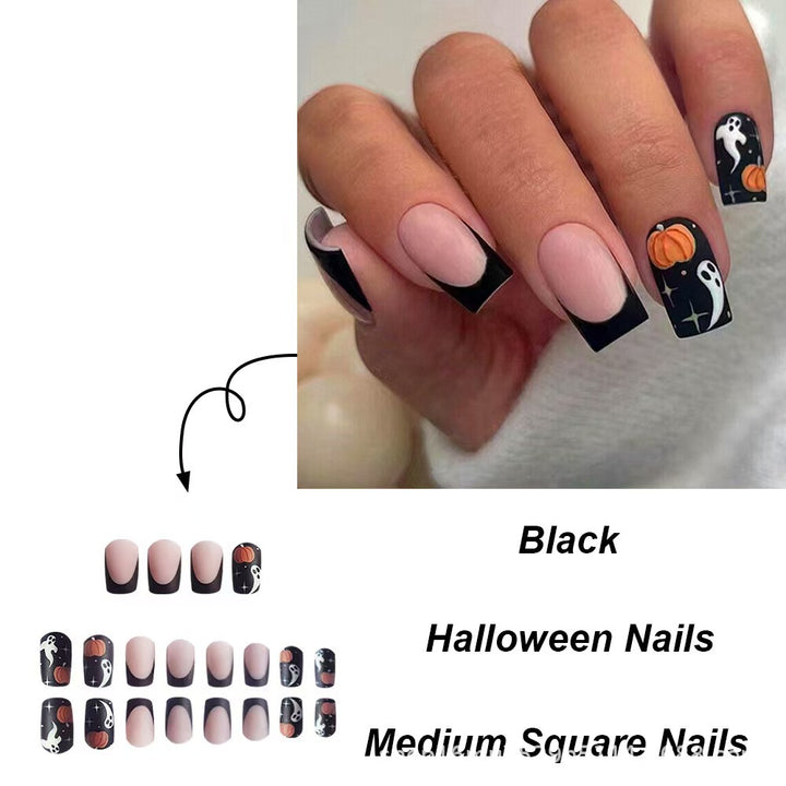 Creative Halloween-Themed Press-On Nail Set Stornfield