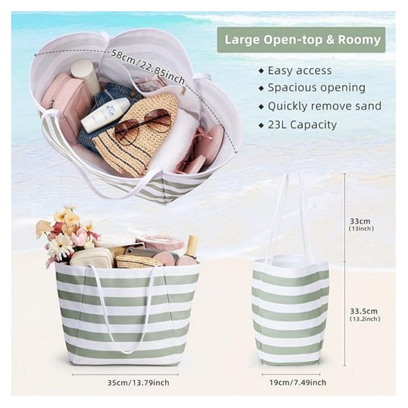 Beach bag with large storage space and water-repellent material Stornfield
