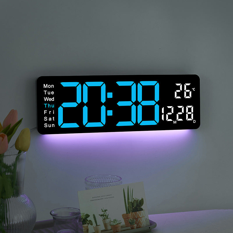 Digital LED Alarm Clock with Temperature and Day of the Week Display Stornfield
