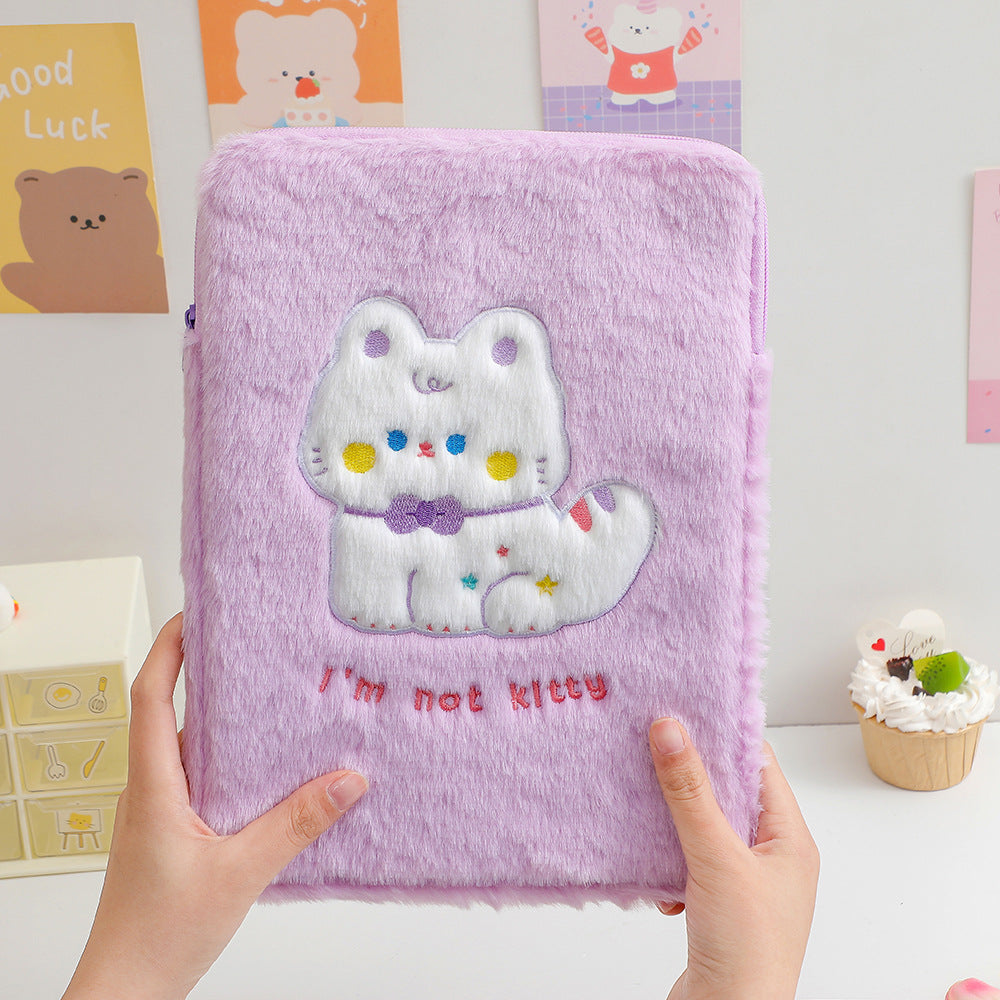 Cute Cat-Themed Furry Pencil Case Stornfield