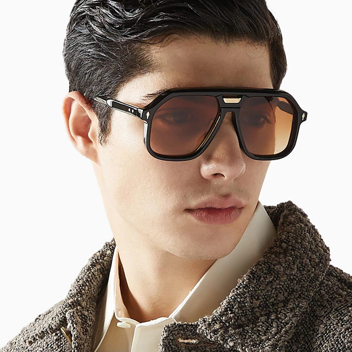Women's oversized sunglasses with polygonal frame and UV protection Stornfield