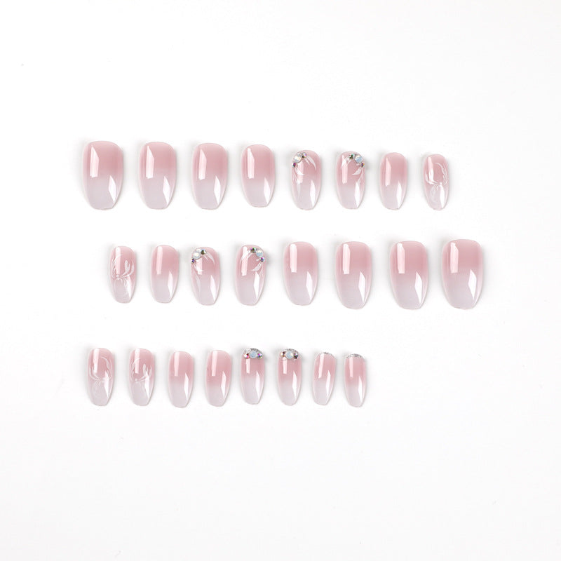 Artful Nail Extensions with Elegant Ombre Design Stornfield