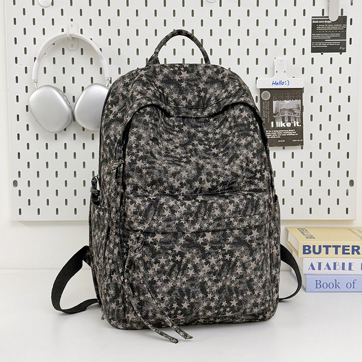 Spacious Star-Patterned Casual Backpack Stornfield