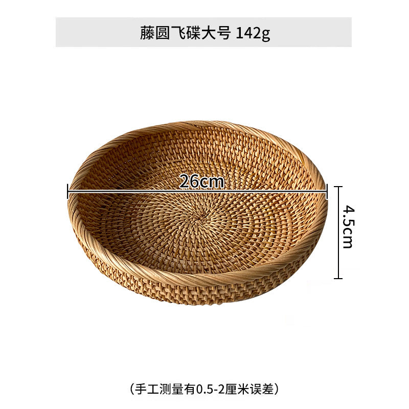 Ladies chic round basket made of natural willow material Stornfield