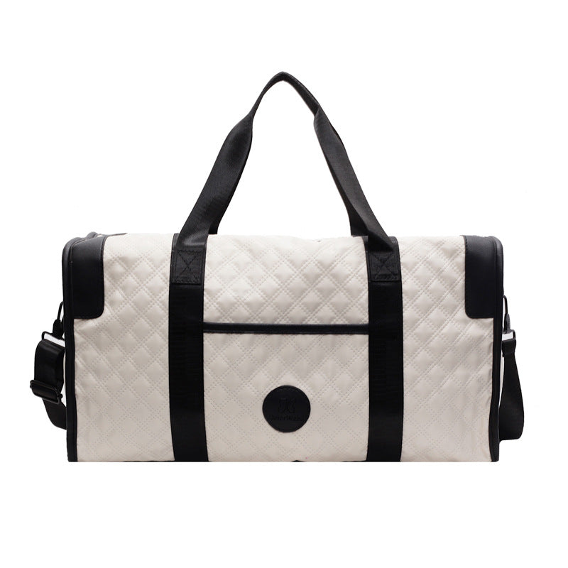 Quilted Multi-Pocket Travel Duffel