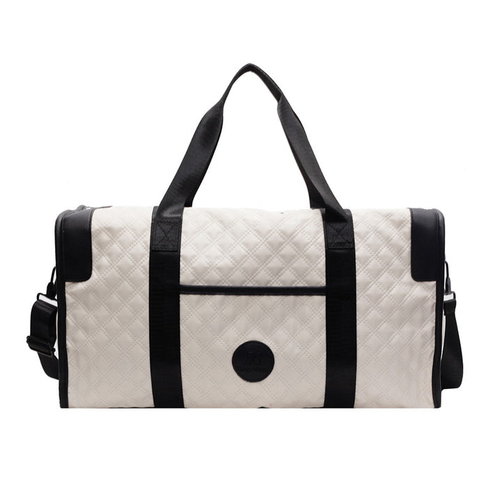 Quilted Multi-Pocket Travel Duffel