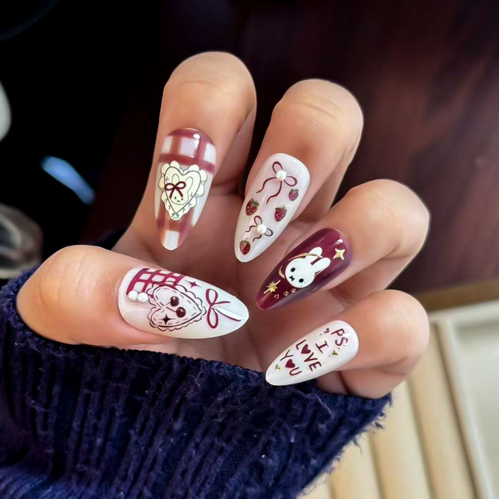 Whimsical Cartoon Press-On Nails Stornfield