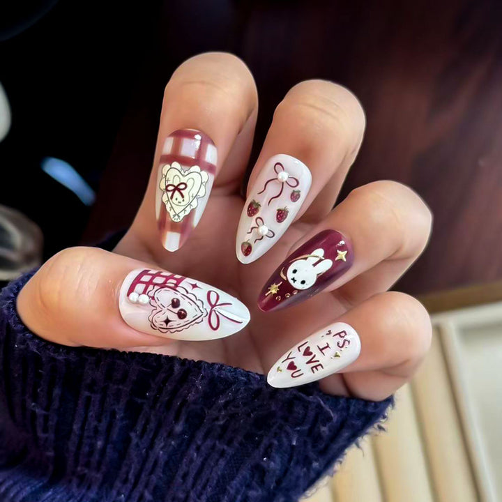 Whimsical Cartoon Press-On Nails Stornfield