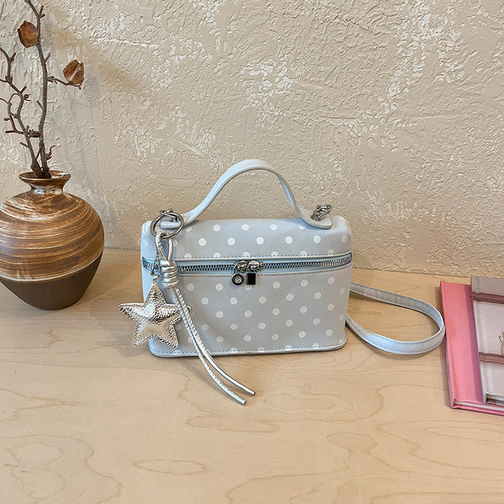 Structured Polka Dot Handbag