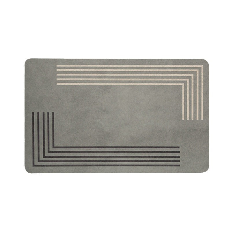 Modern Geometric Bath Mat Stornfield