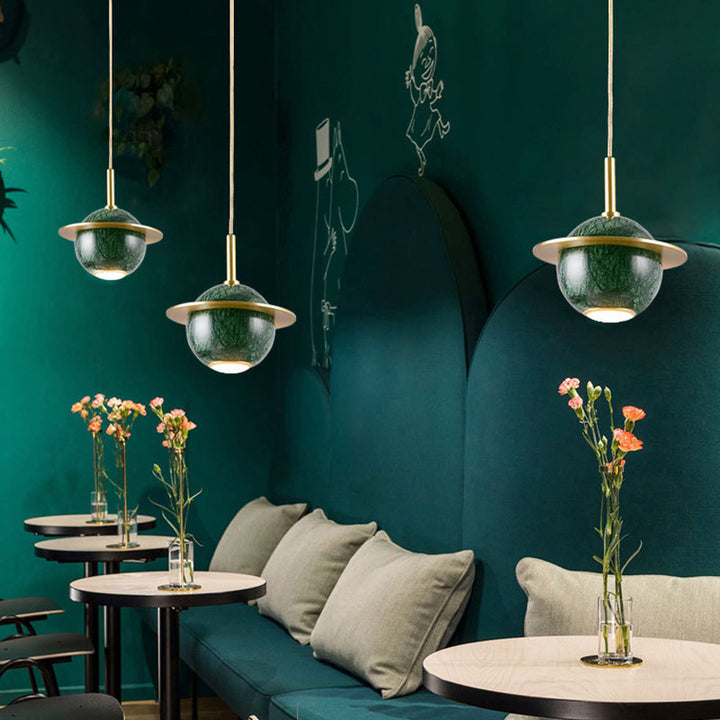 Artistic Planet Pendant Light
