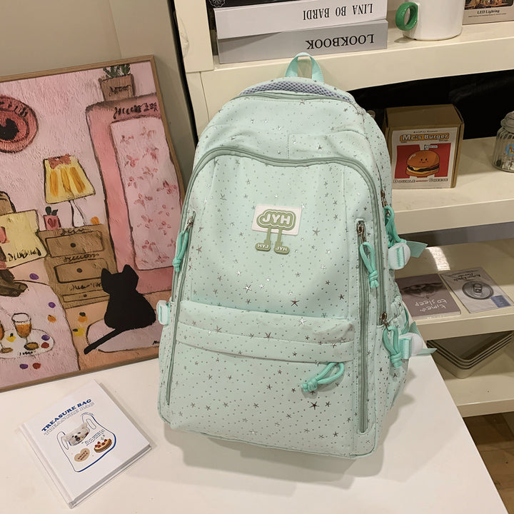 Star-Print Fashion School Backpack Stornfield