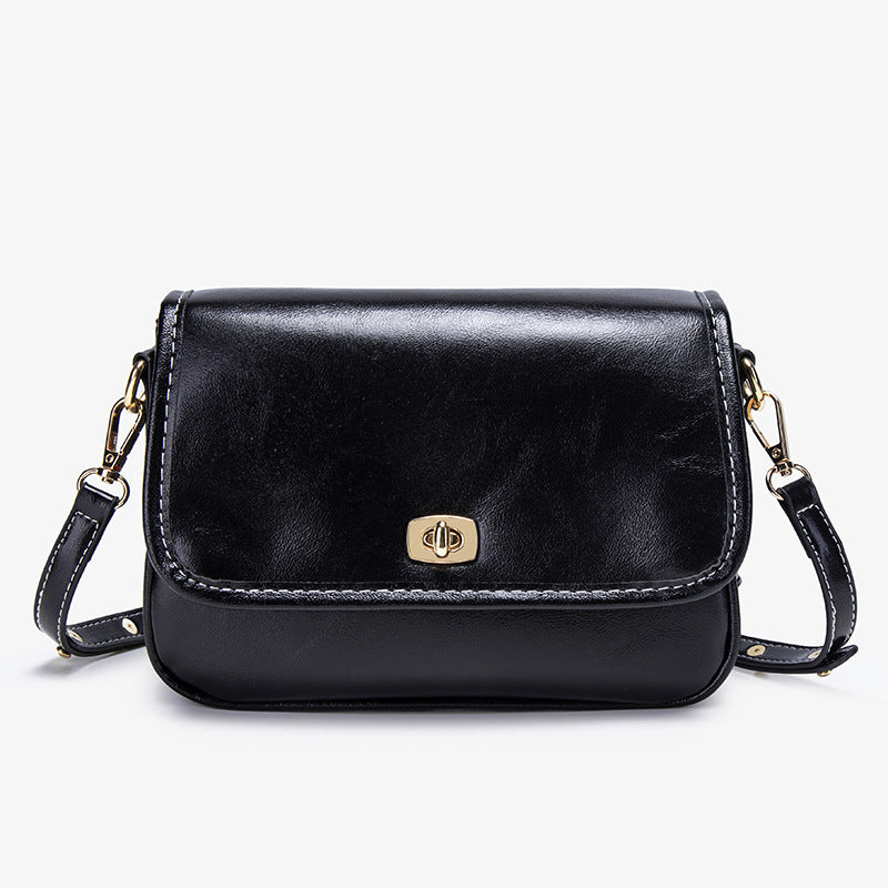 Stylish Faux Leather Crossbody Bag