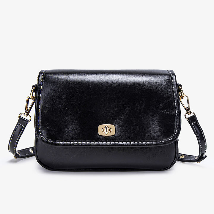 Stylish Faux Leather Crossbody Bag