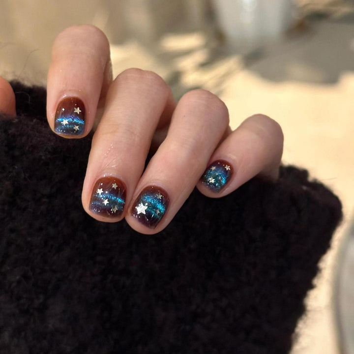 Glamorous Art Nails with Sparkling Star Design Stornfield