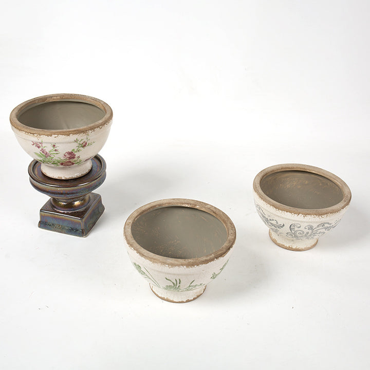 Floral Ceramic Planter Stornfield