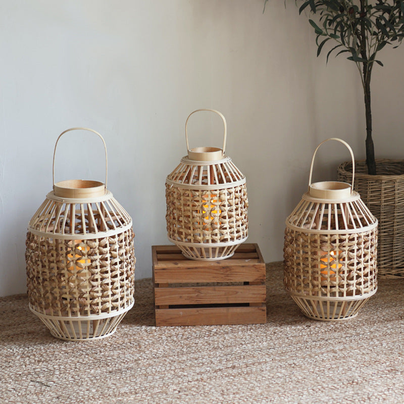 Handcrafted Rattan Lantern Stornfield