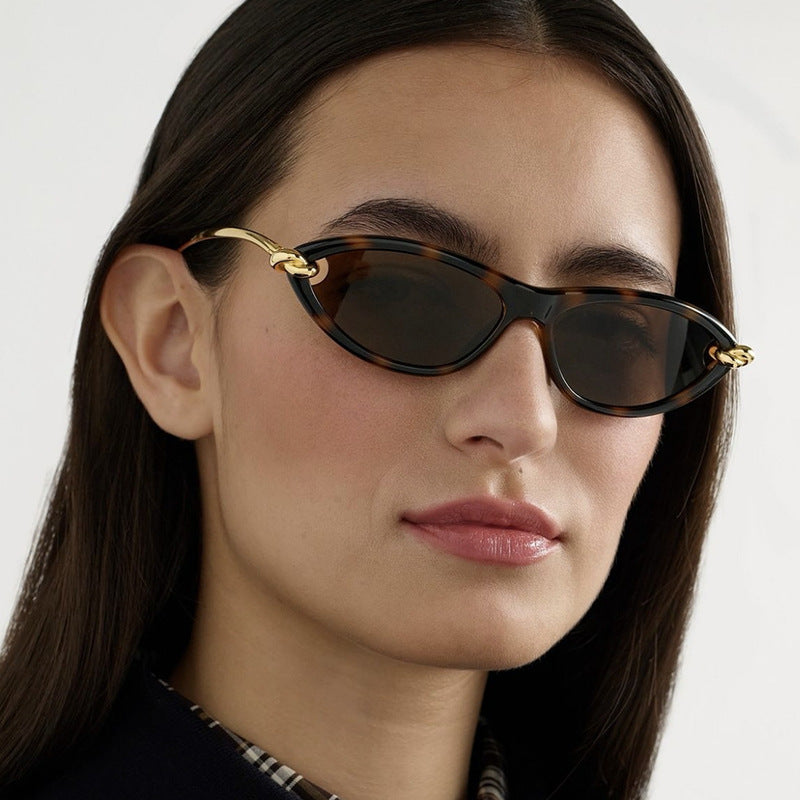 Women's Cat-Eye Sunglasses with Elegant Metal Frame and Protective UV Filter Stornfield